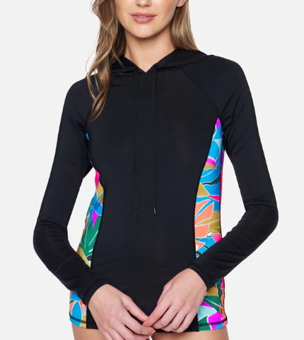 HURLEY ISLA HOODIE LONG SLEEVE RASHGUARD