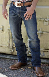 MENS ROCK AND ROLL MEDIUM VINTAGE REVOLVER STRAIGHT DENIM