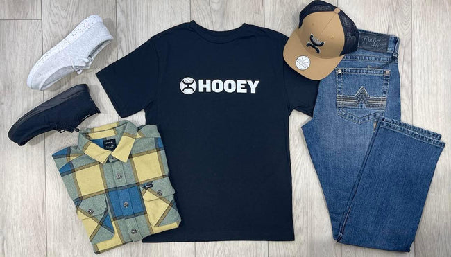 MENS HOOEY BLACK LOCK UP TEE