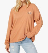 ROXY LAY Z LONG SLEEVE RUST TEE