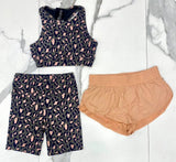 LEOPARD BIKER SHORTS
