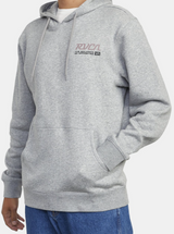 MENS RVCA HEATHER GREY TRANSMISSION HOODIE