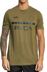 OLIVE RVCA LINE TEE