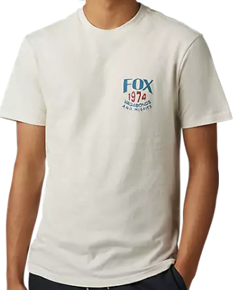 FOX PREDOMINANT PREMIUM TEE VINTAGE WHITE