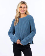 RIP CURL BLUE SUPER SOFT KNIT SWEATER