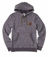 MEN'S ELEMENT CHARCOAL HEATHER HENLEY HOODIE