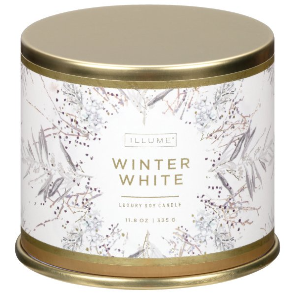 WINTER WHITE 11.8oz LUXURY SOY VANITY CANDLE