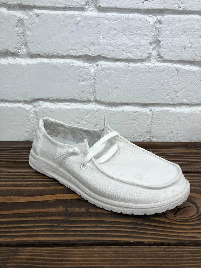 WHITE BOAT SHOES