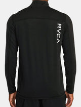 RVCA SPORT VENT HALF-ZIP PULLOVER BLACK