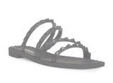 BLACK STUDDED STEVE MADDEN SANDAL