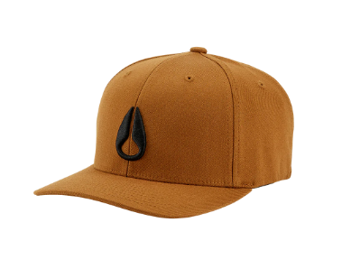 MENS NIXON BROWN & BLACK DEEP DOWN FLEXFIT HAT