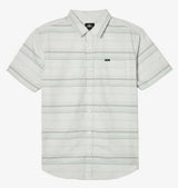 O'NEILL SEAFARER BUTTON SHIRT GREY/MINT STRIPE