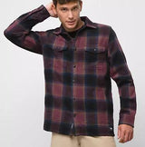 MENS VANS BLACK/GRAPE EASTMONT FLANNEL
