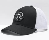 MENS BRIXTON BLACK CREST MESH SNAPBACK HAT