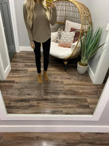 MOCHA KNIT SWEATER TOP