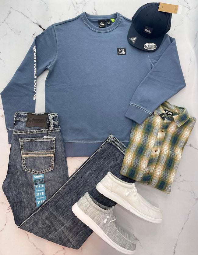 QUIKSILVER MENS ORIGINAL CREW