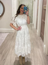 KISS ME NOW WHITE LACE DRESS
