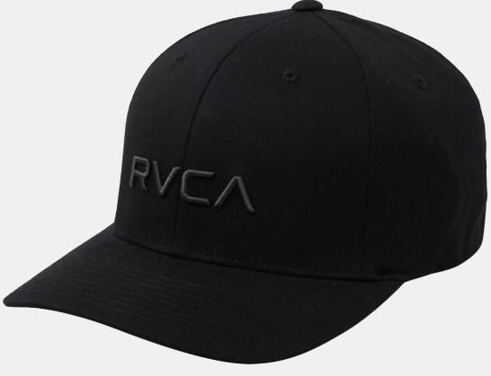 RVCA FLEXFIT HAT BLACK