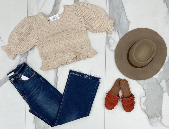 SWEATER CROP TOP
