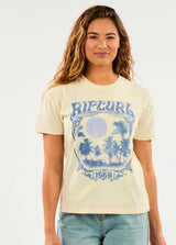 RIP CURL CREAM HIGHER PURPOSE TEE