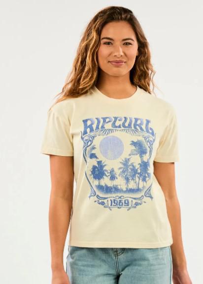 RIP CURL CREAM HIGHER PURPOSE TEE