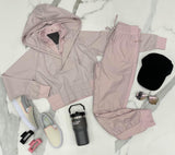LIGHT PINK FREESTYLE SIDE STRIPE JOGGERS