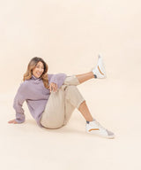 WHITE AND CAMEL SNEAKER