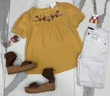 BUTTER YELLOW EMBROIDERED BLOUSE