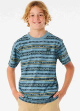 BOYS RIP CURL TUBE HEADS DUSTY BLUE TEE