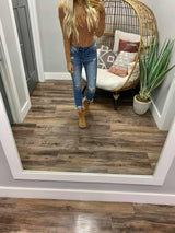 MUSTARD DITSY FLORAL BODYSUIT