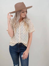 WHITE DOT BLOUSE