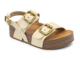 MUNICH WHITE SANDS STRAP SANDALS