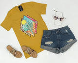 MUSTARD AZTEC TEE