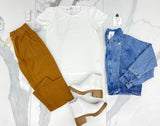 WHITE LACE TEXTURE TOP
