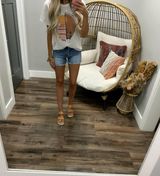 WHITE BOHO GRAPHIC TEE