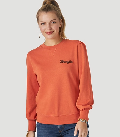 WRANGLER EMBROIDERED CREW