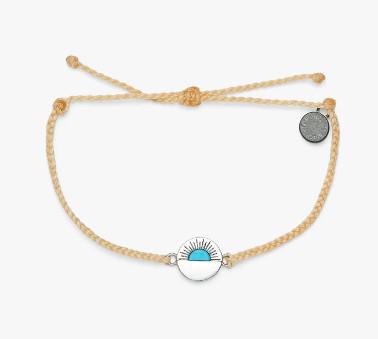 PURA VIDA GEMSTONE SILVER BRACELET