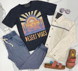 BLACK WASH MULTI DESERT VIBES TEE