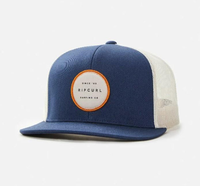 RIP CURL ROUTINE SNABACK HAT CREAM/NAVY/ORANGE