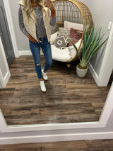 CREAM HOODED VEST