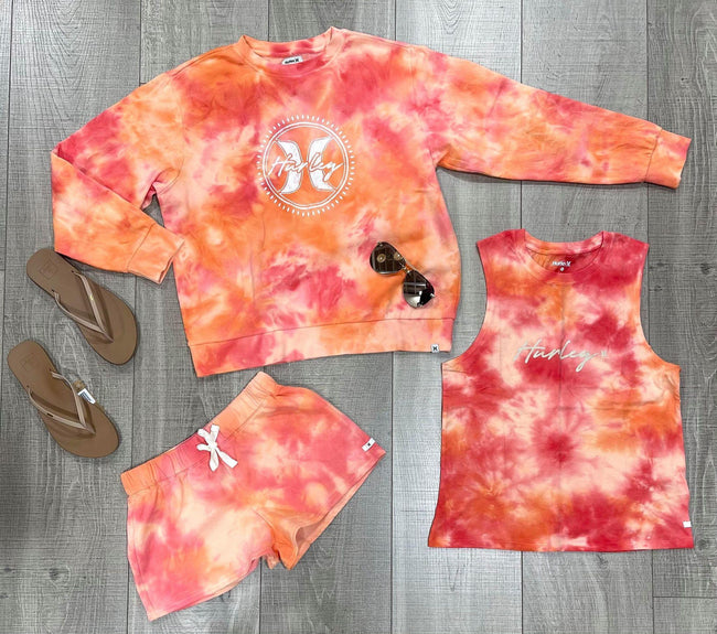 HURLEY TIE DYE CORAL TANK