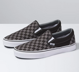 VANS CHECKERBOARD SLIP ON BLACK/PEWTER/TRUE WHITE