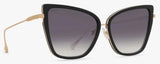 DIFF Valerie Gold Grey Gradient Sunglasses