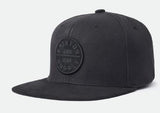 MENS BRIXTON BLACK OATH SNAPBACK HAT