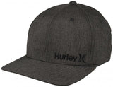 HULREY CHARCOAL CORE TEXTURES FLEXFIT MENS HAT