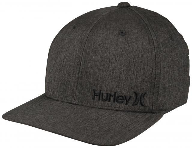 HULREY CHARCOAL CORE TEXTURES FLEXFIT MENS HAT