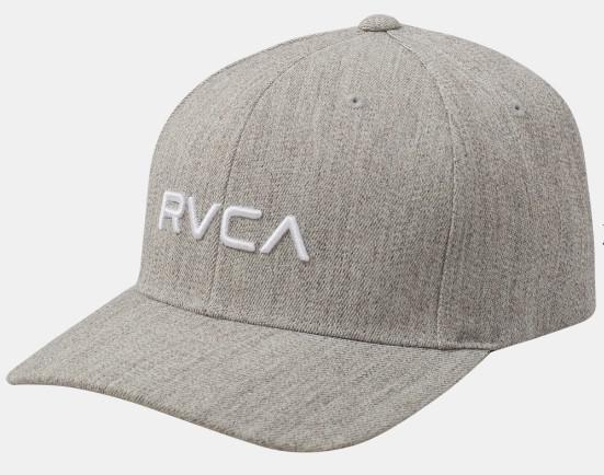 RVCA FLEXFIT HAT HEATHER GREY