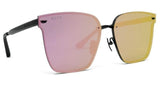 DIFF BELLA V MIRRORED PINK SUNGLASSES