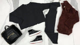 CHARCOAL BILLABONG RIBBED TOP
