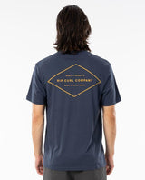 NAVY RIP CURL MENS TEE